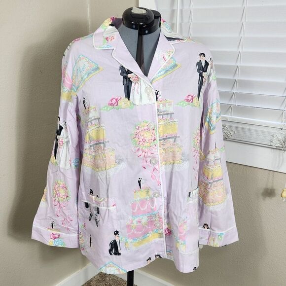 Nick & Nora Love & Marriage Pajamas Plus Size 3X NWOT 90's Y2K 2000's - Picture 2 of 15